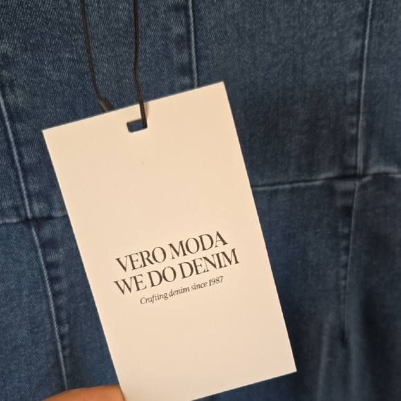 Vero Moda Blue Denim Midi Dress - Picture 8 of 10